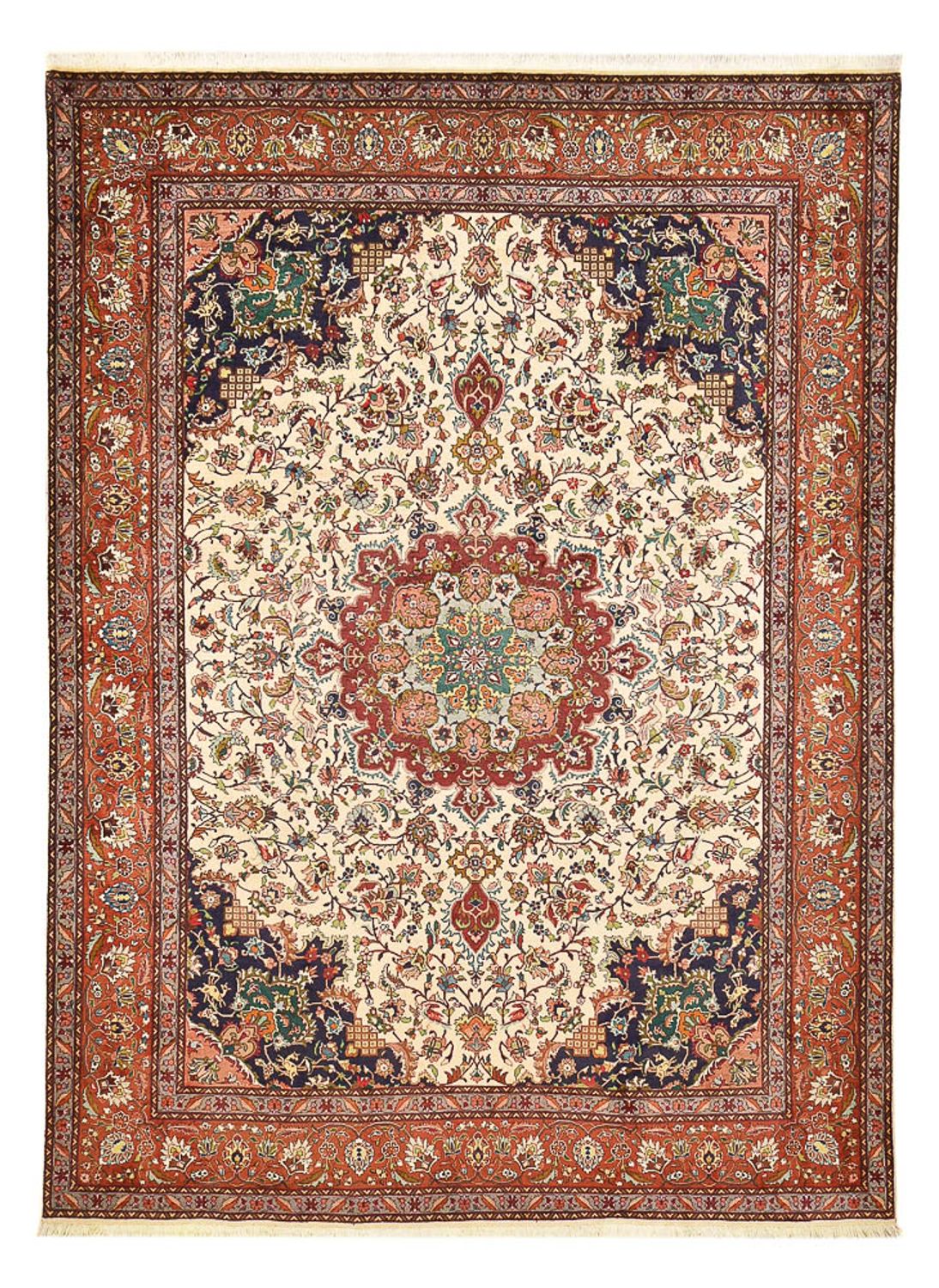 Persisk matta - Tabriz - Royal - 356 x 258 cm - grädde