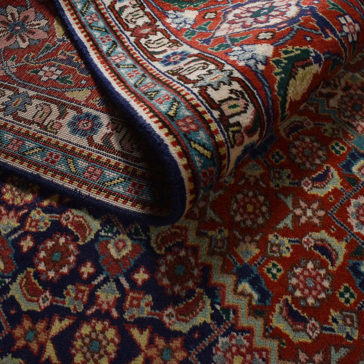 Persisk matta - Tabriz - Royal - 300 x 200 cm - mörkbrun