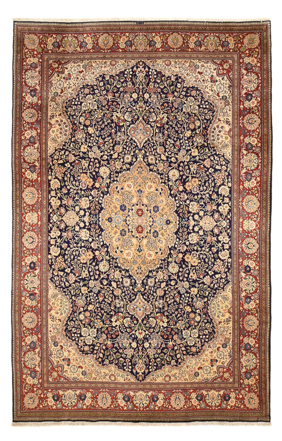 Persisk matta - Tabriz - Royal - 381 x 250 cm - mörkblå