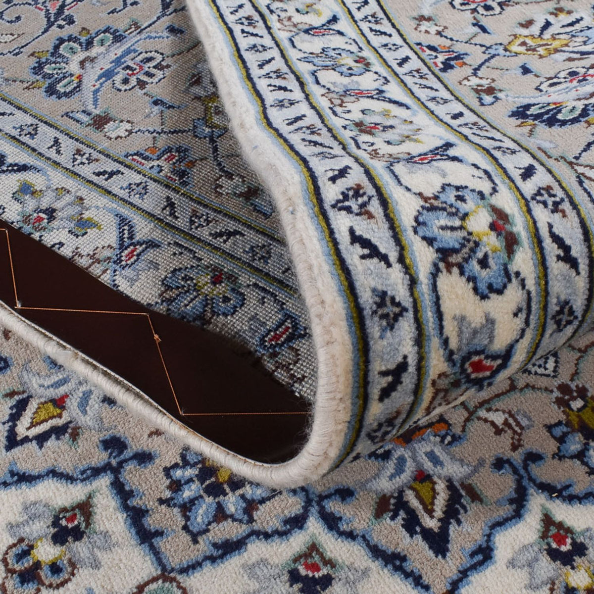 Persiska mattor - Keshan - Kungliga - 360 x 248 cm - grått