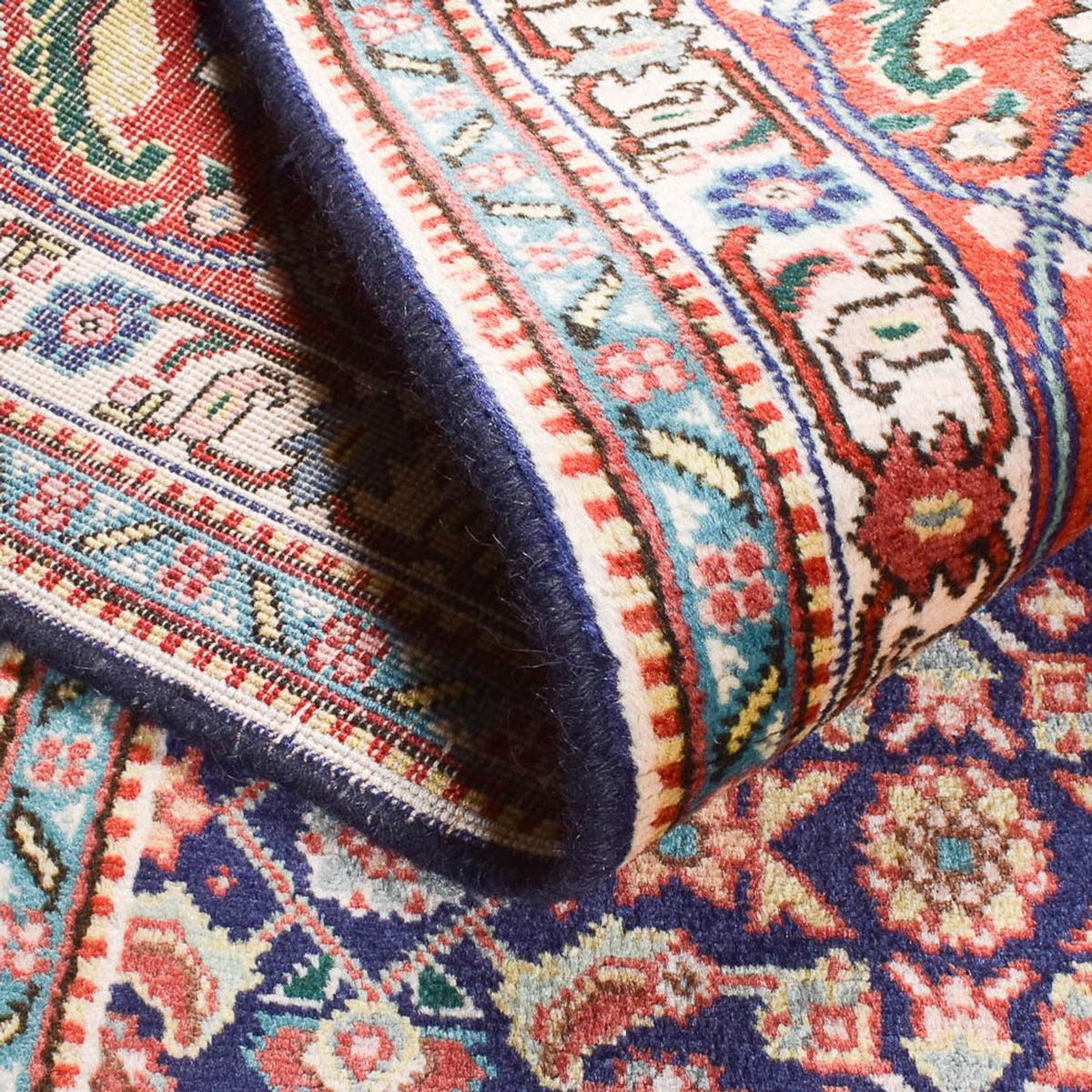 Persisk matta - Tabriz - Royal - 303 x 199 cm - mörkröd