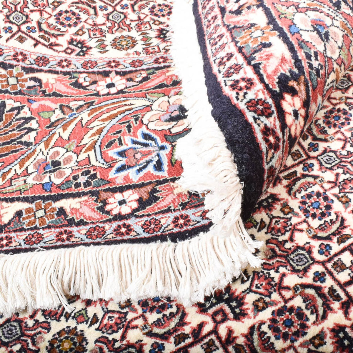 Persisk matta - Bijar runt  - 250 x 250 cm - ljusgrå