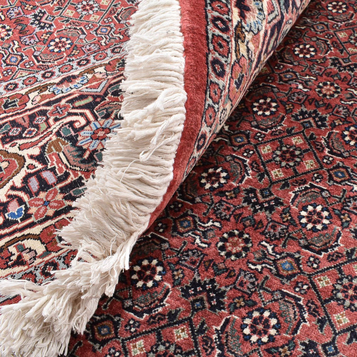 Persisk matta - Bijar runt  - 300 x 300 cm - ljusröd