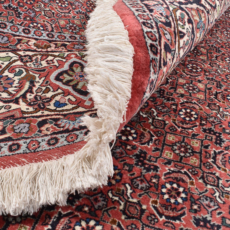 Persisk matta - Bijar runt  - 300 x 300 cm - bordeaux röd