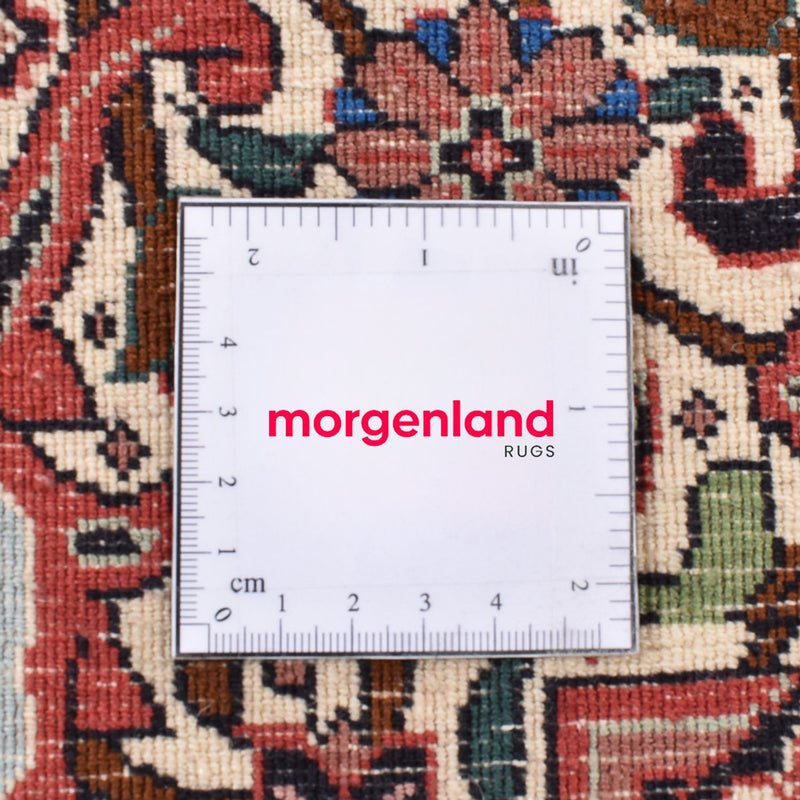 Persisk matta - Bijar runt  - 300 x 300 cm - bordeaux röd