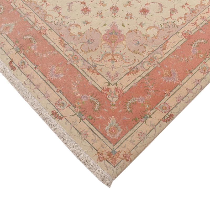 Persisk matta - Tabriz - Royal kvadrat  - 245 x 245 cm - ljusbeige