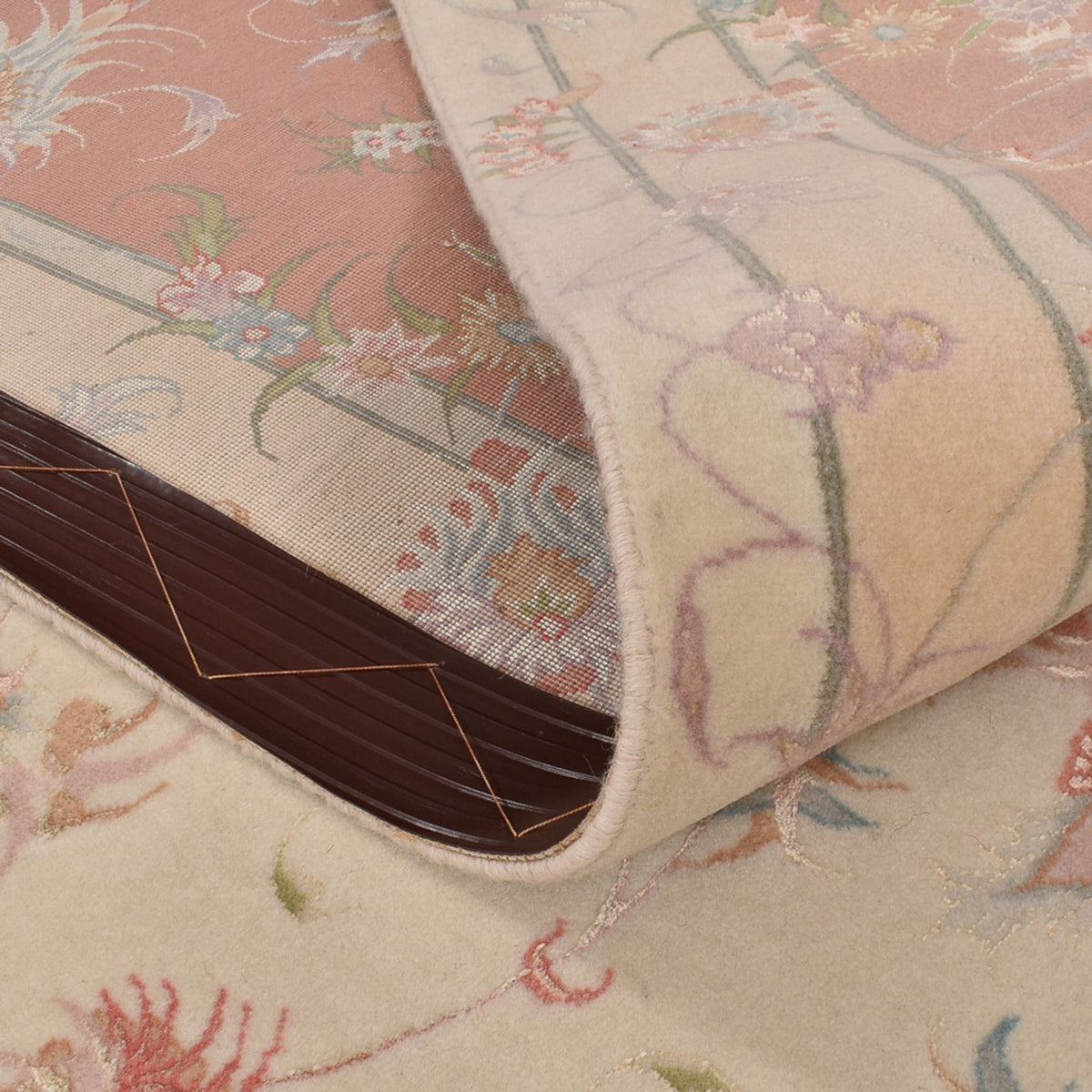 Persisk matta - Tabriz - Royal kvadrat  - 245 x 245 cm - ljusbeige