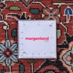 Persisk matta - Bijar runt  - 300 x 300 cm - mörkröd