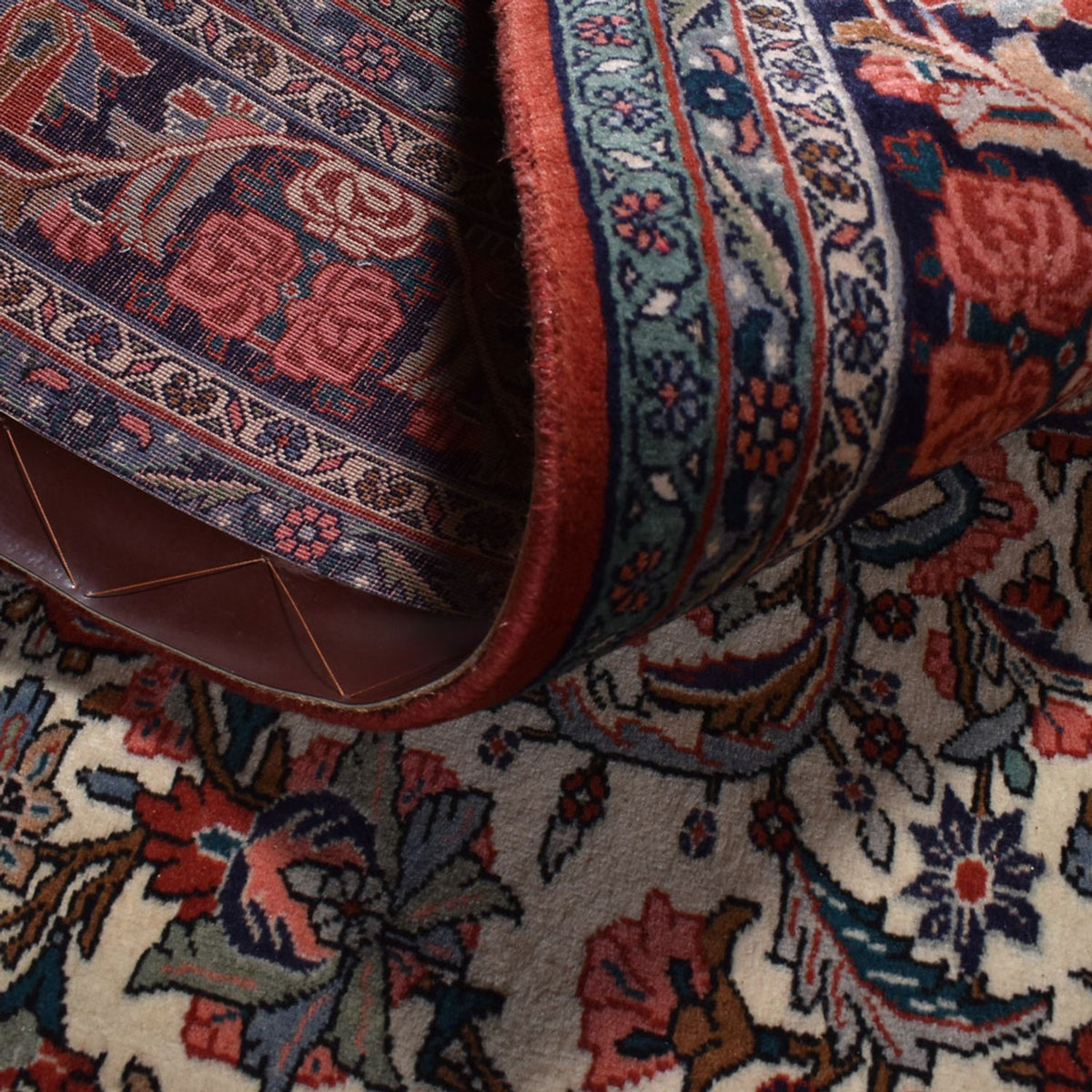 Persisk matta - Bijar - 303 x 222 cm - sand