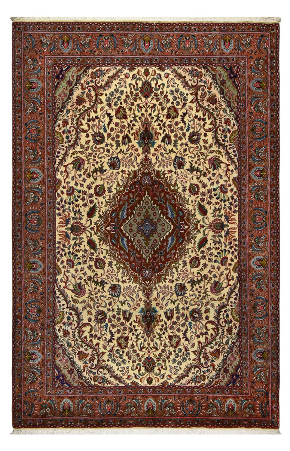 Persisk matta - Tabriz - Royal - 312 x 206 cm - mörk beige