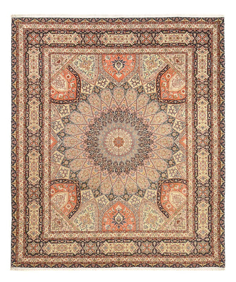 Persisk matta - Tabriz - Royal - 300 x 251 cm - ljusbeige