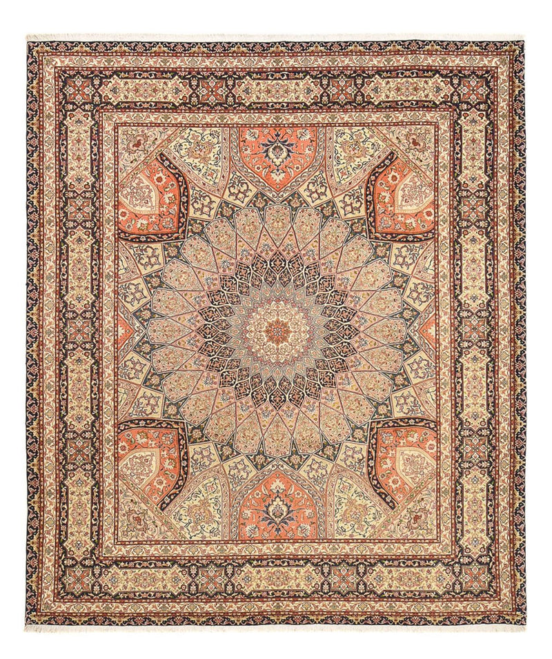 Persisk matta - Tabriz - Royal - 300 x 251 cm - ljusbeige