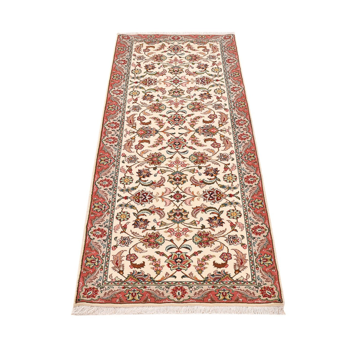 Runner Persisk matta - Tabriz - Royal - 202 x 71 cm - grädde