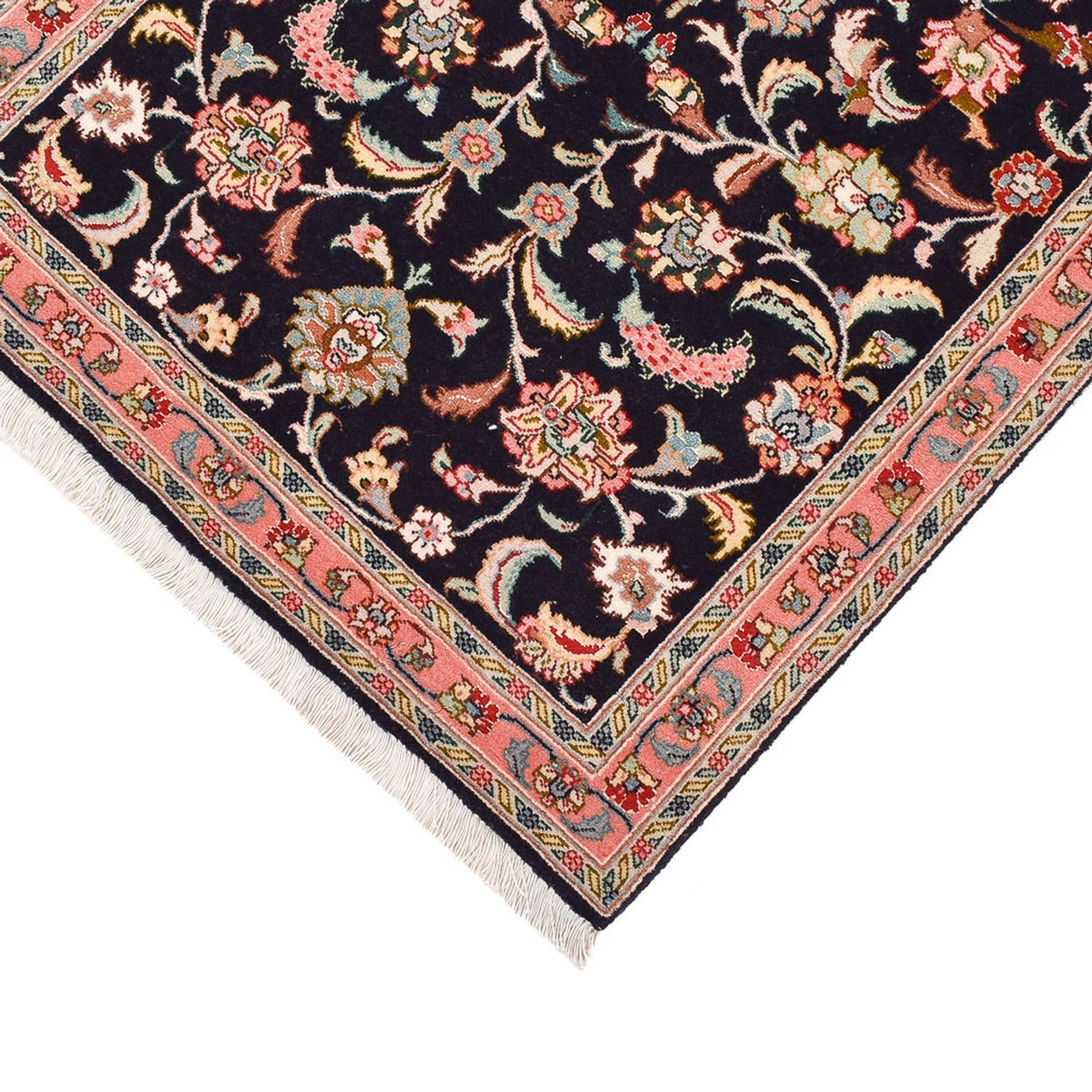 Runner Persisk matta - Tabriz - Premium - 290 x 69 cm - mörkblå