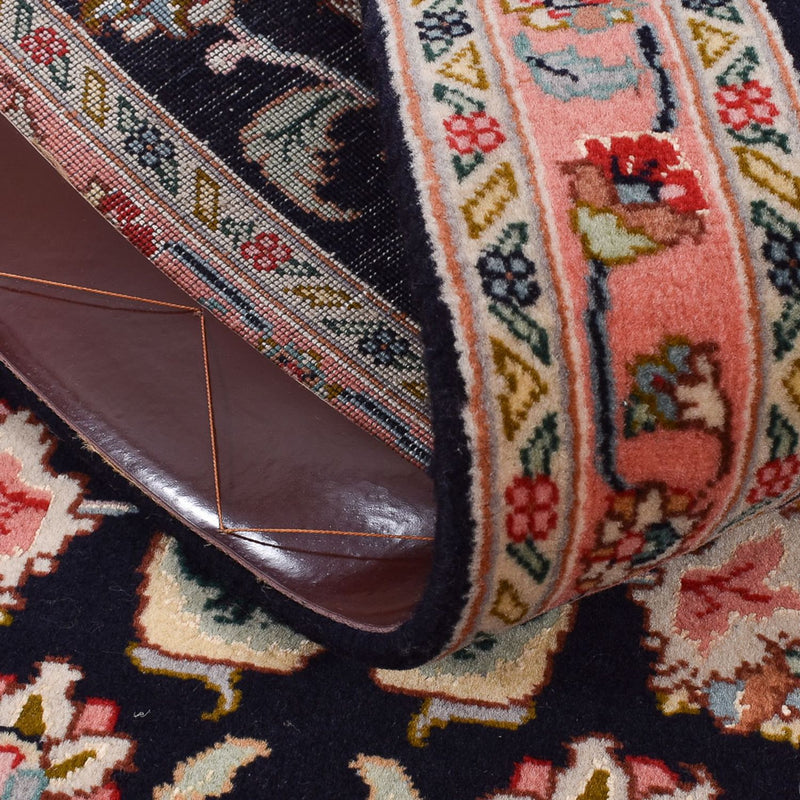 Runner Persisk matta - Tabriz - Premium - 290 x 69 cm - mörkblå