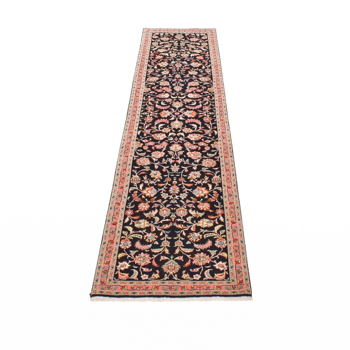 Runner Persisk matta - Tabriz - Premium - 290 x 69 cm - mörkblå