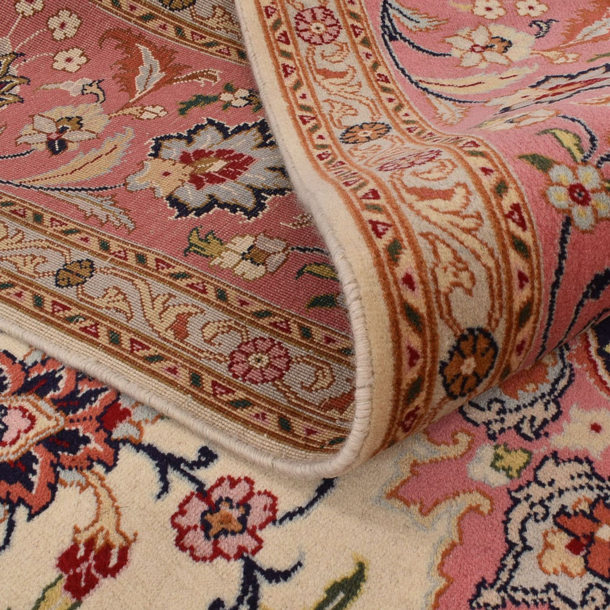 Persisk matta - Tabriz - Royal - 276 x 254 cm - sand