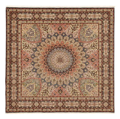 Persisk matta - Tabriz - Royal - 263 x 252 cm - mörk beige