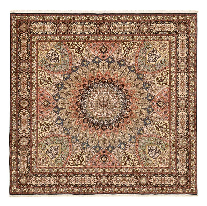 Persisk matta - Tabriz - Royal - 263 x 252 cm - mörk beige
