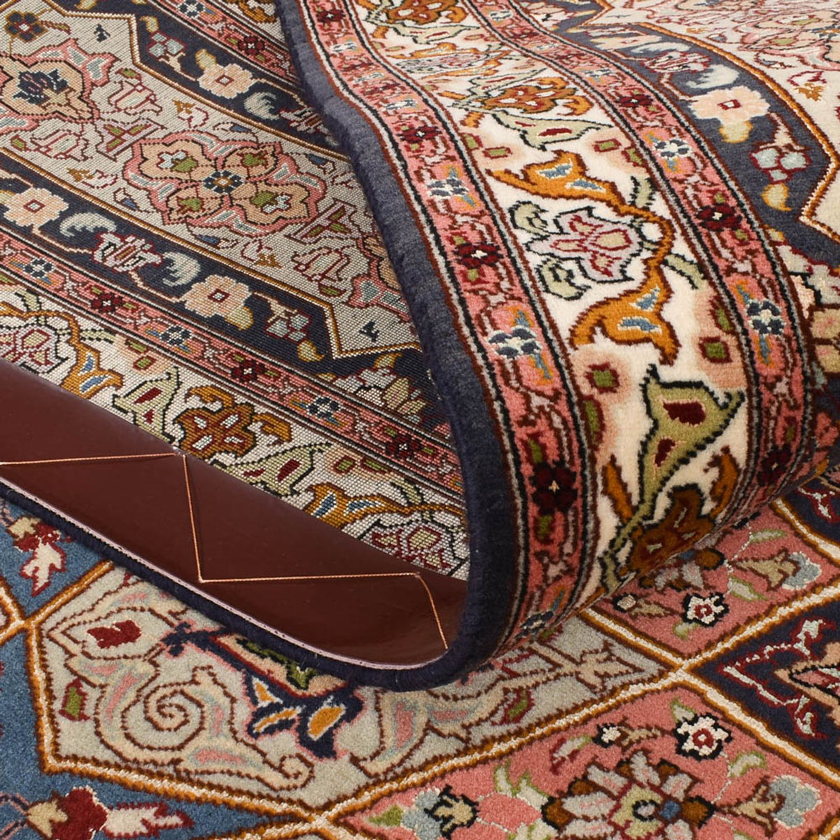 Persisk matta - Tabriz - Royal - 263 x 252 cm - mörk beige