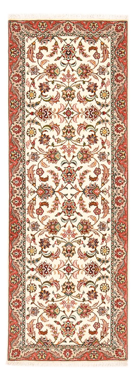 Runner Persisk matta - Tabriz - Royal - 202 x 69 cm - grädde
