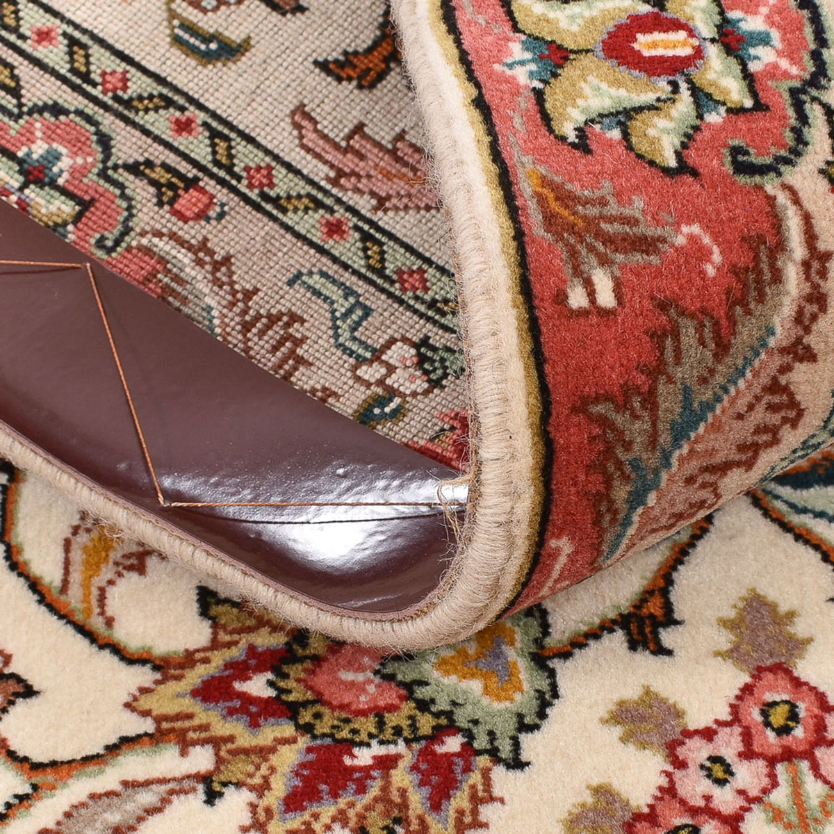 Runner Persisk matta - Tabriz - Royal - 202 x 69 cm - grädde