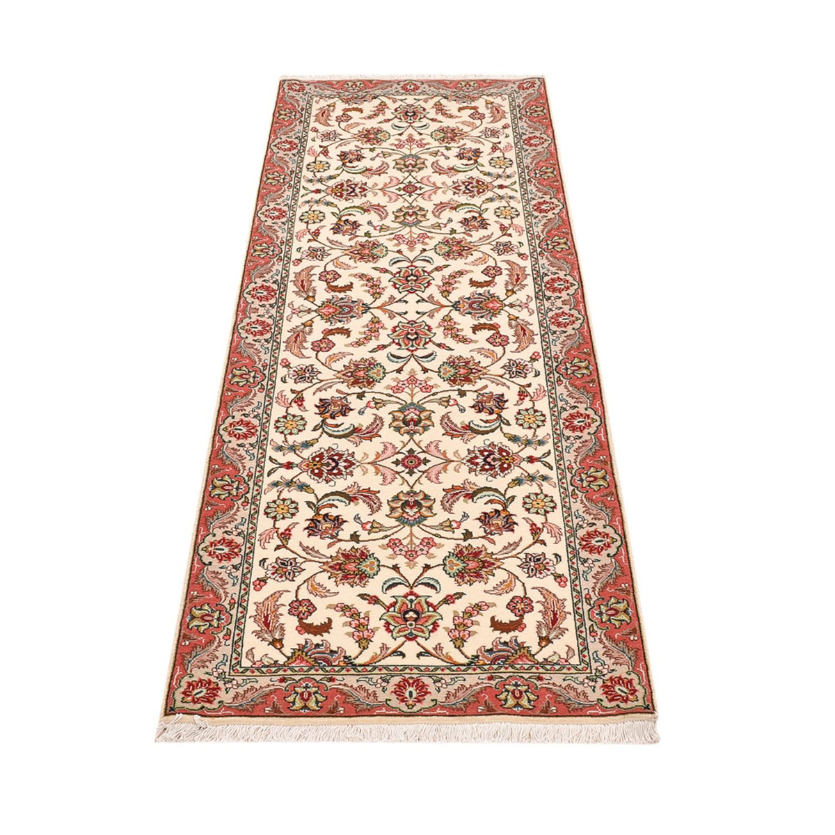 Runner Persisk matta - Tabriz - Royal - 202 x 69 cm - grädde
