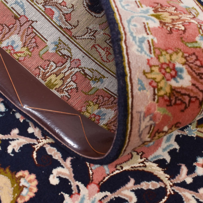 Runner Persisk matta - Tabriz - Premium - 308 x 74 cm - mörkblå