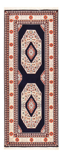 Runner Persisk matta - Tabriz - Premium - 186 x 72 cm - mörkblå