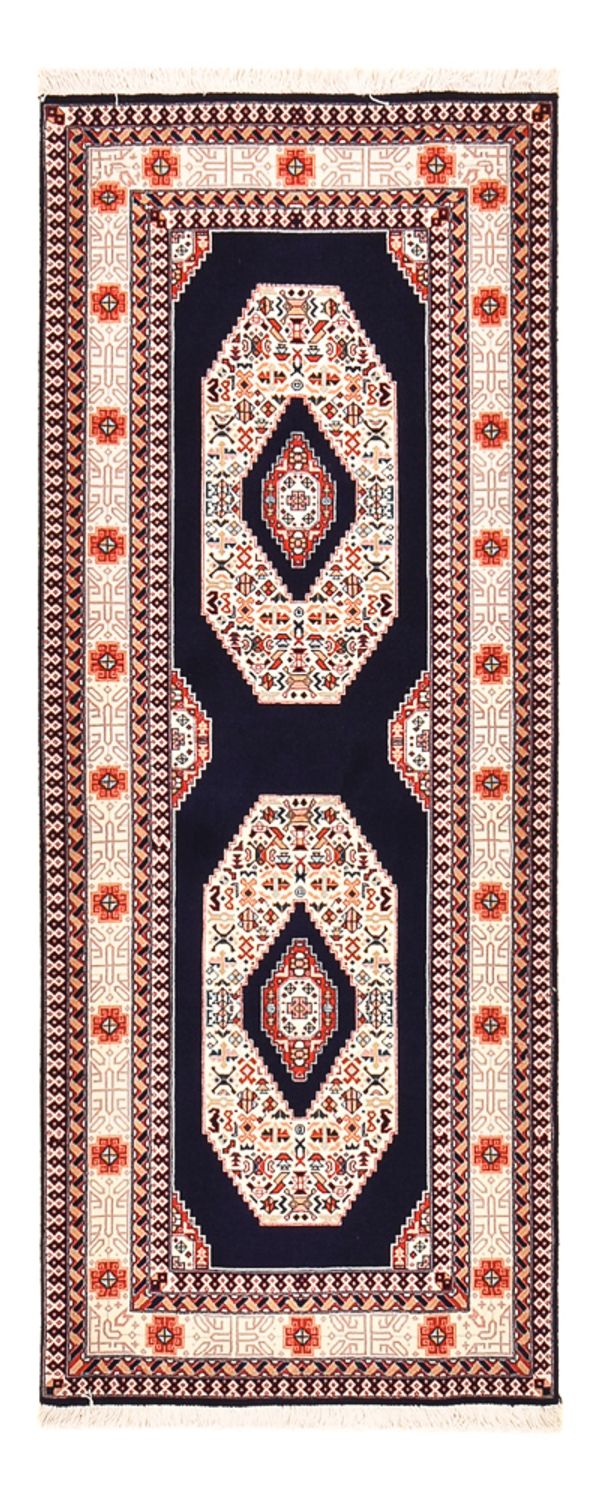 Runner Persisk matta - Tabriz - Premium - 186 x 72 cm - mörkblå