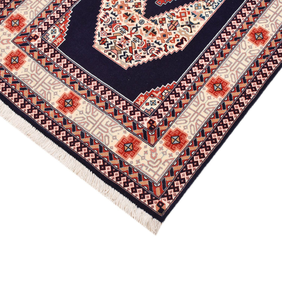 Runner Persisk matta - Tabriz - Premium - 186 x 72 cm - mörkblå