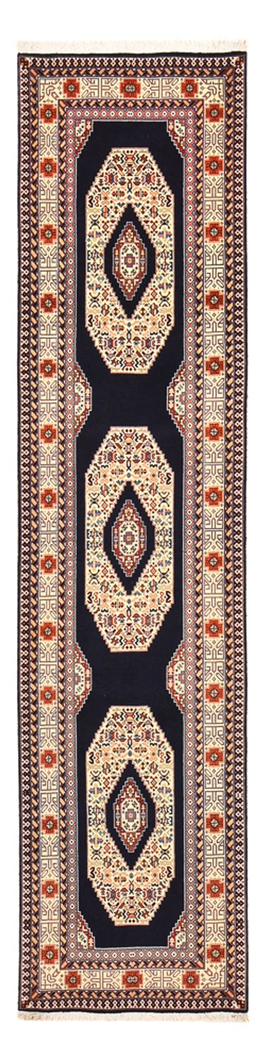 Runner Persisk matta - Tabriz - Premium - 300 x 73 cm - mörkblå