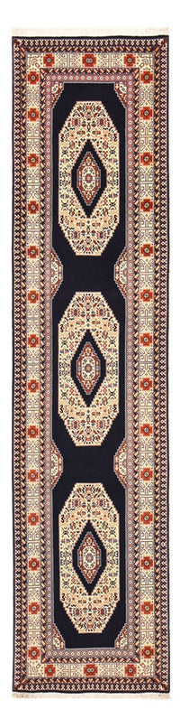 Runner Persisk matta - Tabriz - Premium - 300 x 73 cm - mörkblå