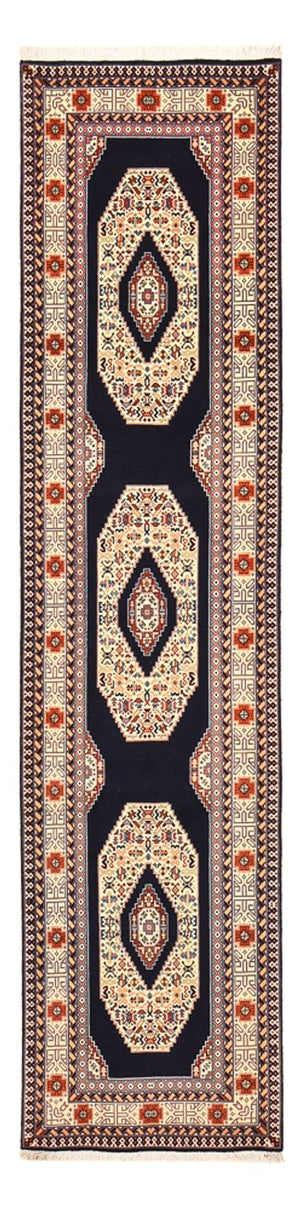 Runner Persisk matta - Tabriz - Premium - 300 x 73 cm - mörkblå