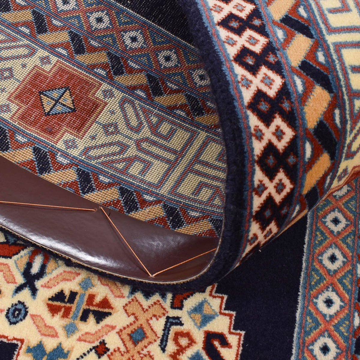 Runner Persisk matta - Tabriz - Premium - 300 x 73 cm - mörkblå