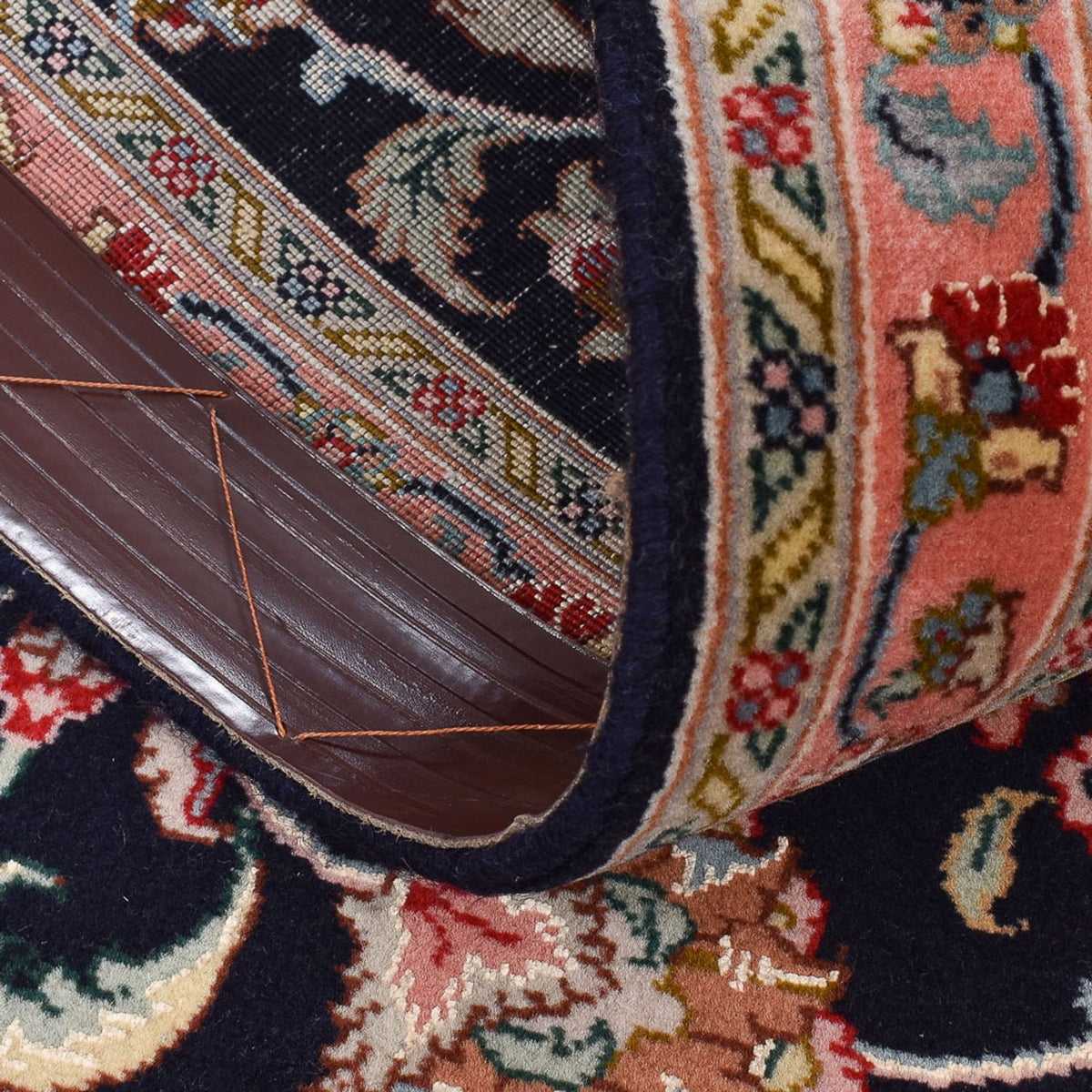 Runner Persisk matta - Tabriz - Premium - 300 x 66 cm - mörkblå