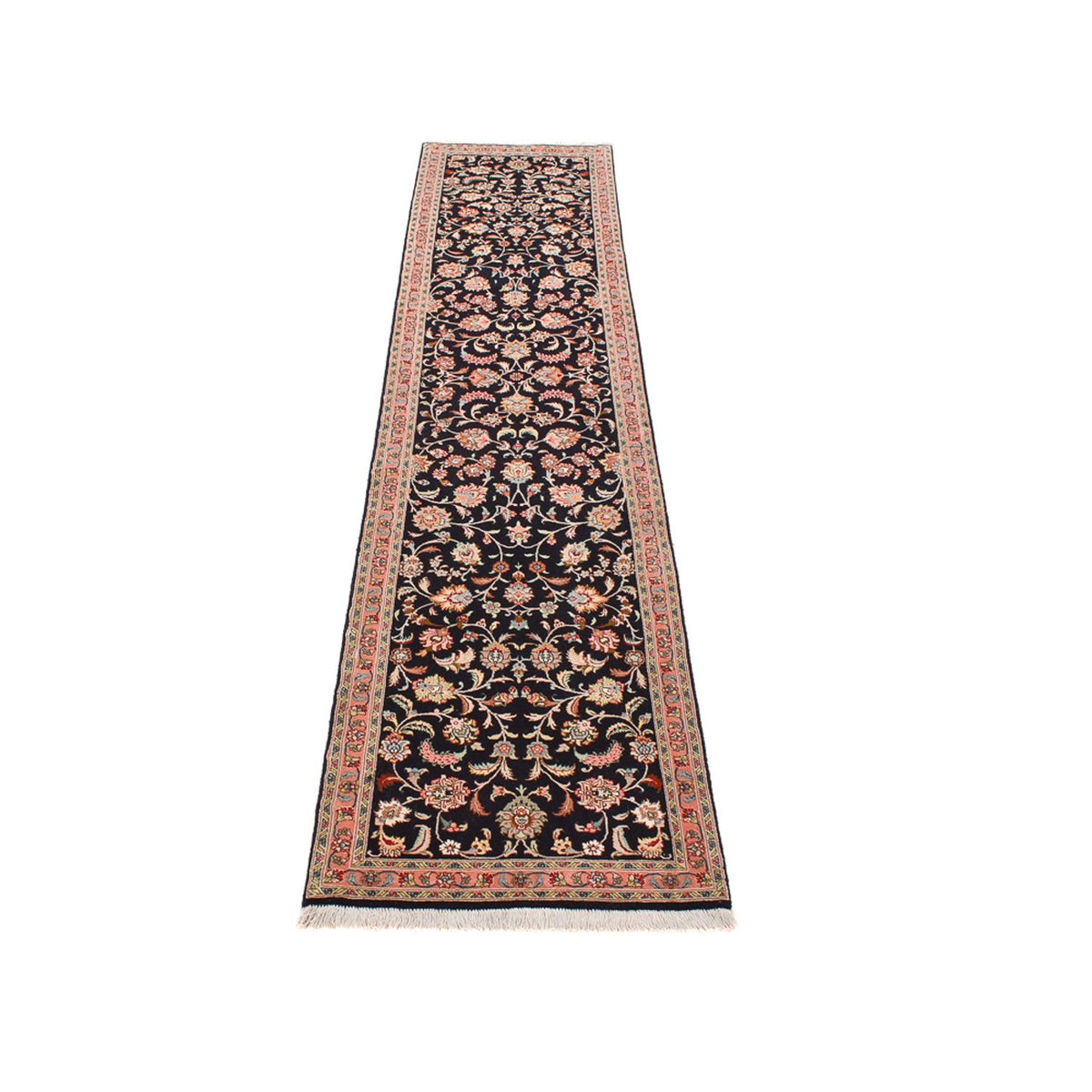 Runner Persisk matta - Tabriz - Premium - 300 x 66 cm - mörkblå
