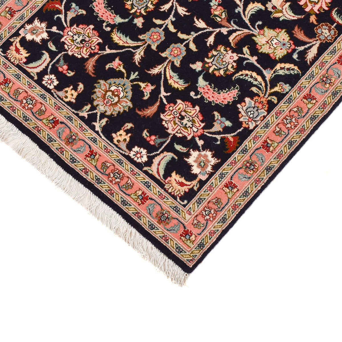 Runner Persisk matta - Tabriz - Premium - 300 x 67 cm - mörkblå