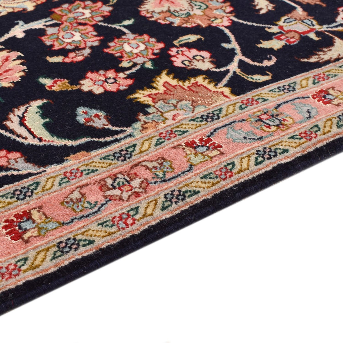 Runner Persisk matta - Tabriz - Premium - 300 x 67 cm - mörkblå