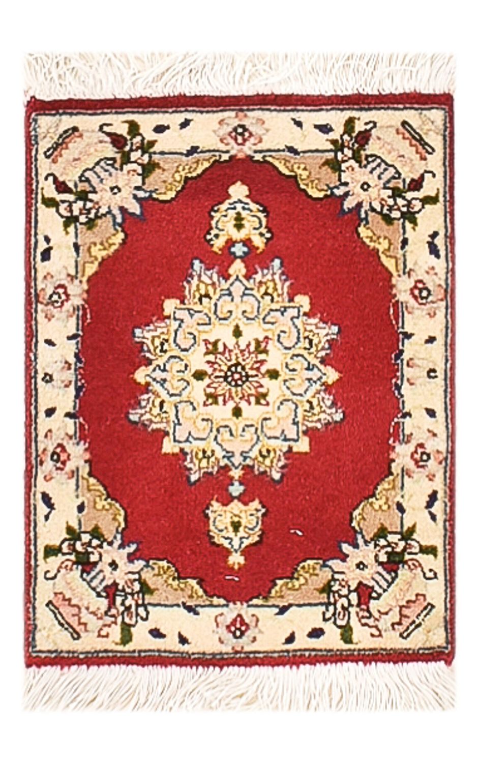 Persisk matta - Tabriz - Premium - 40 x 30 cm - röd