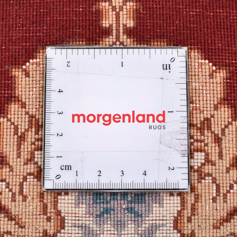 Persisk matta - Tabriz - Premium - 40 x 30 cm - mörkröd