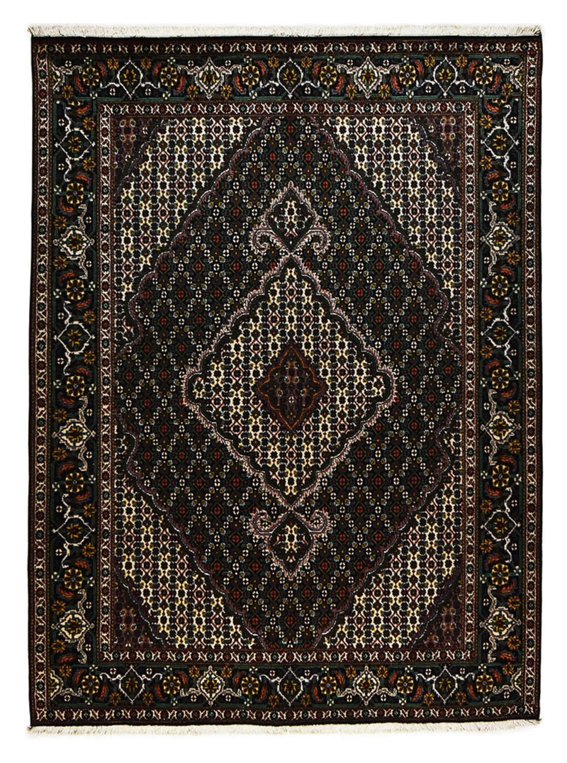 Persisk matta - Tabriz - Royal - 208 x 150 cm - mörkbrun