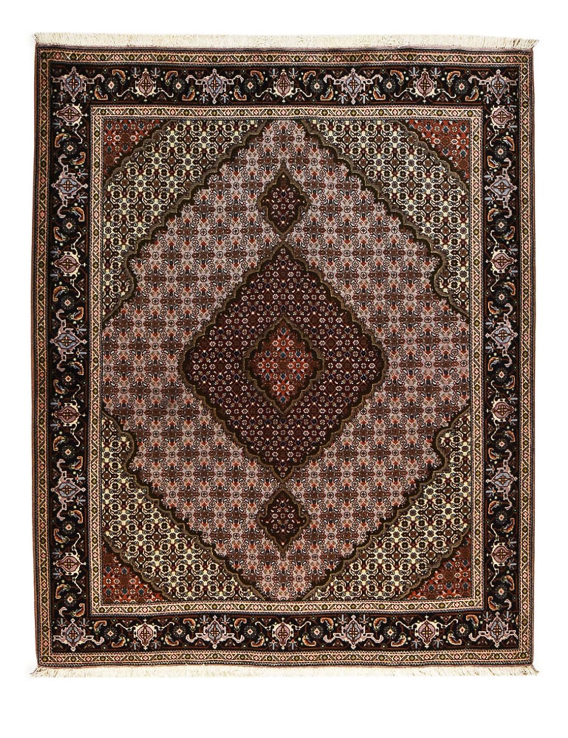 Persisk matta - Tabriz - Royal - 197 x 156 cm - ljusröd