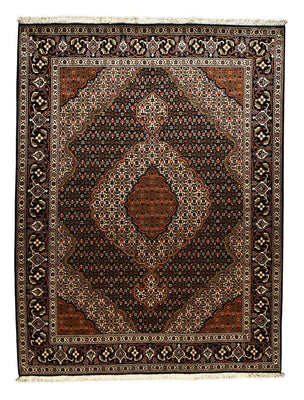 Persisk matta - Tabriz - Royal - 205 x 153 cm - mörkbrun