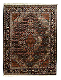 Persisk matta - Tabriz - Royal - 205 x 153 cm - mörkbrun
