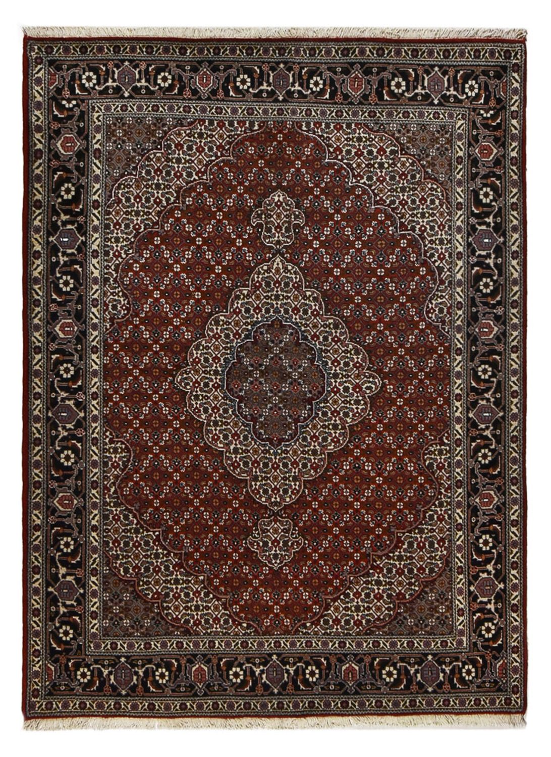 Persisk matta - Tabriz - Royal - 200 x 150 cm - mörkröd