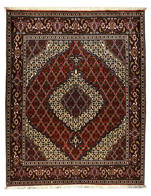 Persisk matta - Tabriz - Royal - 200 x 155 cm - mörkröd