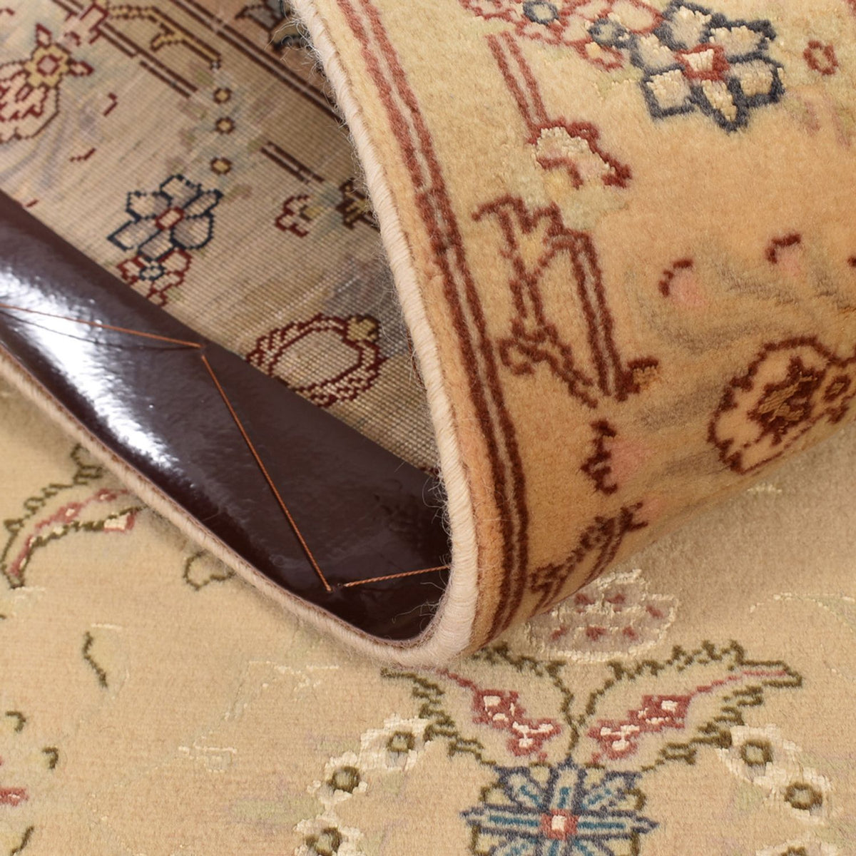 Runner Persisk matta - Tabriz - Royal - 376 x 80 cm - guld