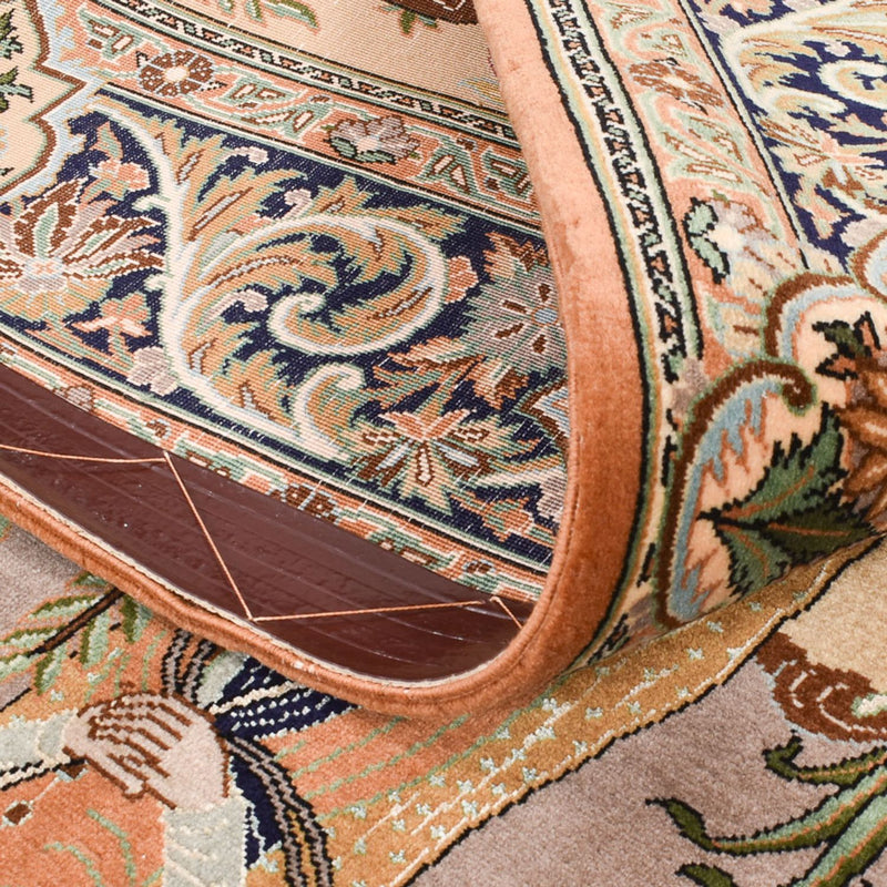 Persisk matta - Ghom - Kunglig - 220 x 138 cm - flerfärgad