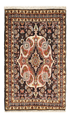 Persisk matta - Bijar - 70 x 50 cm - mörk beige